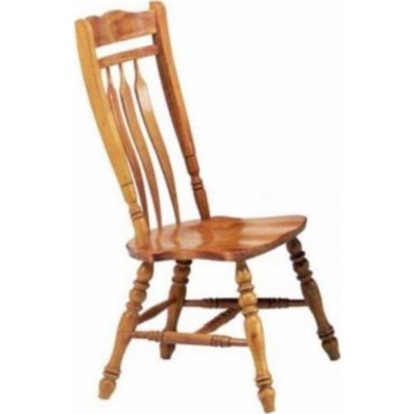 Sunset International Trade Llc Sunset Trading DLU-C10-LO-2 Sunset Trading 42 in. Aspen Dining Chair- Light Oak - Set of 2 DLU-C10-LO-2